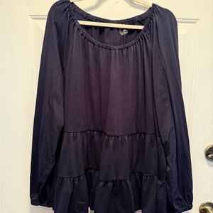 Lane Bryant Navy Women's Top